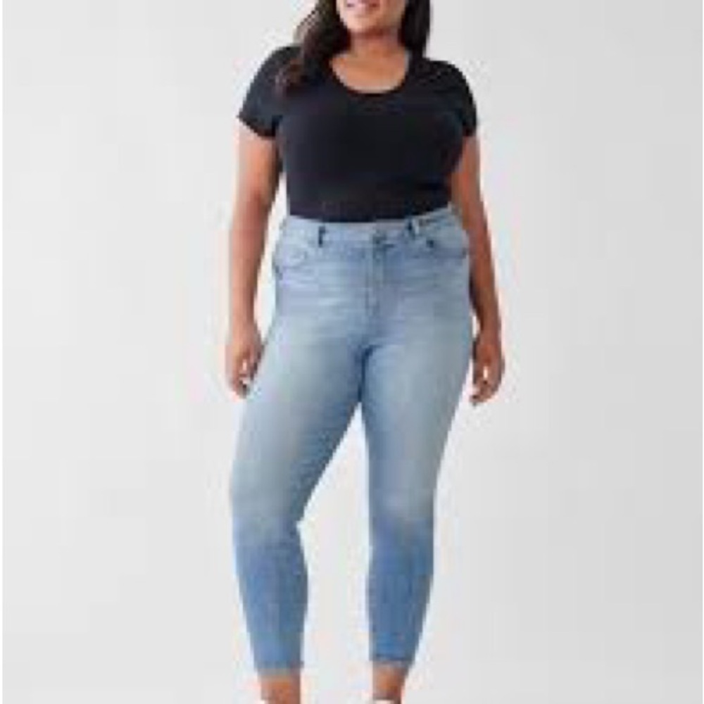 NWT DL 1961 Farrow Ankle High Waist Skinny Instasculpt Luxe Women's Plus Size